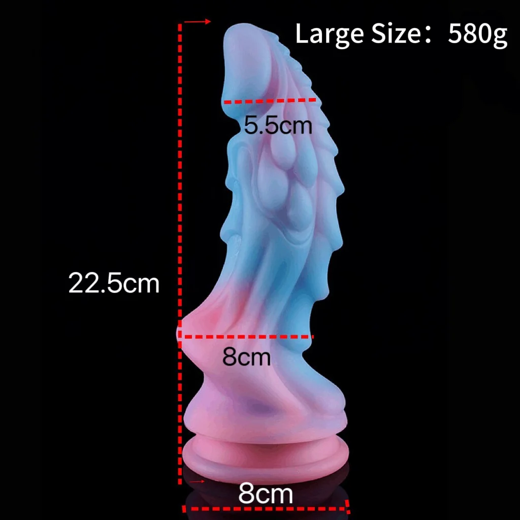 Free shipping丨Colorful Dragon-Shape Dildo with Strong Suction Cup, Adult Toy for Women - Image 7