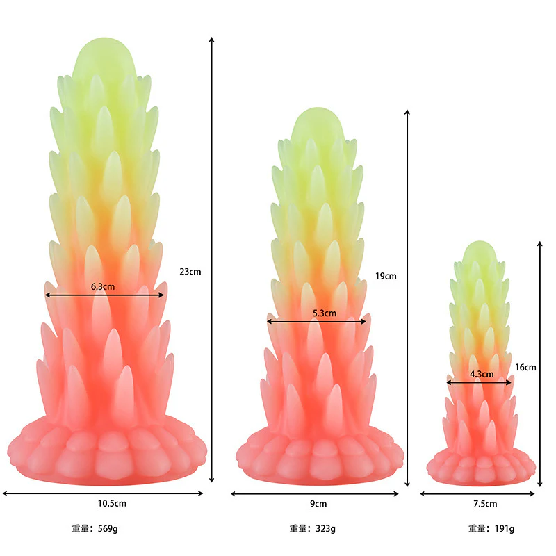 Free shipping丨Colorful Noctilucent Dildo with Strong Suction Cup, Adult Toy for Women - Image 9