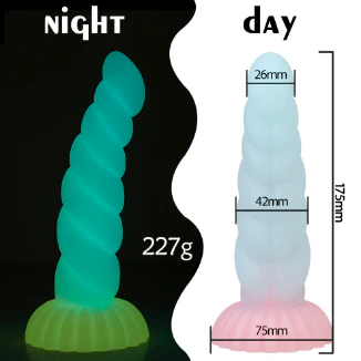 Free shipping丨Glow-in-the-Dark Colorful Dildo with Strong Suction Cup, Adult Toy for Women - Image 5