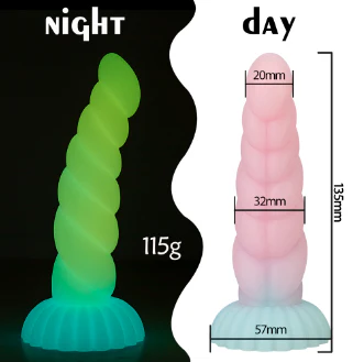 Free shipping丨Glow-in-the-Dark Colorful Dildo with Strong Suction Cup, Adult Toy for Women - Image 7