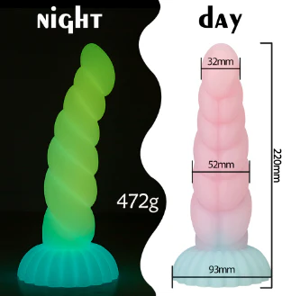 Free shipping丨Glow-in-the-Dark Colorful Dildo with Strong Suction Cup, Adult Toy for Women - Image 9